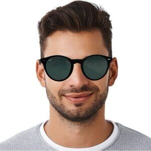 Ray-Ban Liteforce Navy Blue RB4296 Unisex Round RX Sunglasses 50/21/150